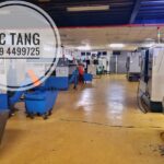 Detached factory for sale at IKS Juru Jaya featuring 25,586 sq.ft land area, 100 ft x 200 ft production area, and 600 AMP power supply.