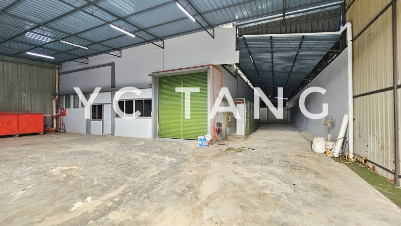 20240122 112100 01 Prime Double Storey Semi Detached Factory At Perai For Sale | 400 AMP Power Double Storey Semi Detached Factory At Perai For Sale – front facade with wide frontage and practical access