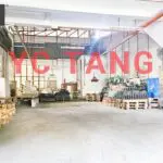 Semi-detached factory for rent in Permatang Tinggi featuring 6,000 sq.ft land area, 6,720 sq.ft total built-up area, and 100 AMP power supply.