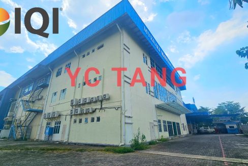 Bukit Minyak Detached Factory For Rent – front and side building view