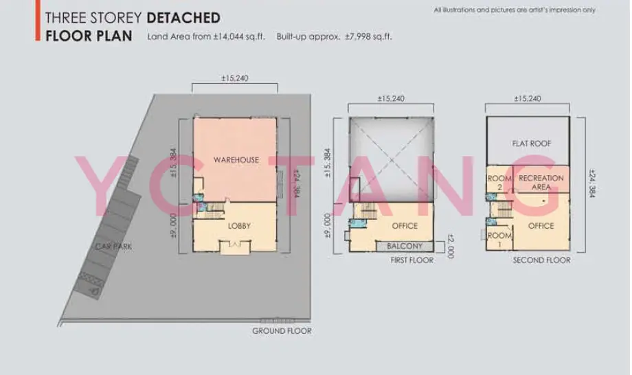 Taman Industri Teguh Detached Floor Plan