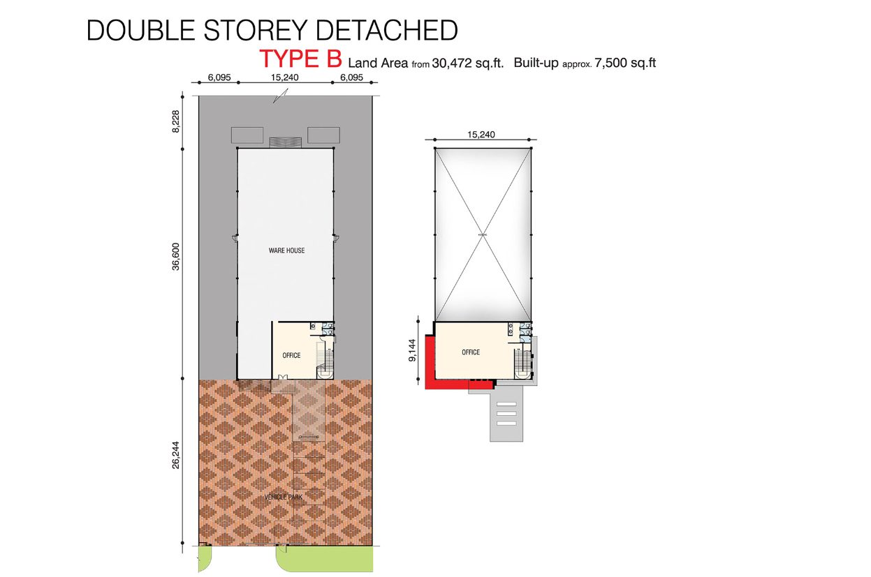 Taman Perindustrian Saga Jaya (Central i) Type B double storey detached factory