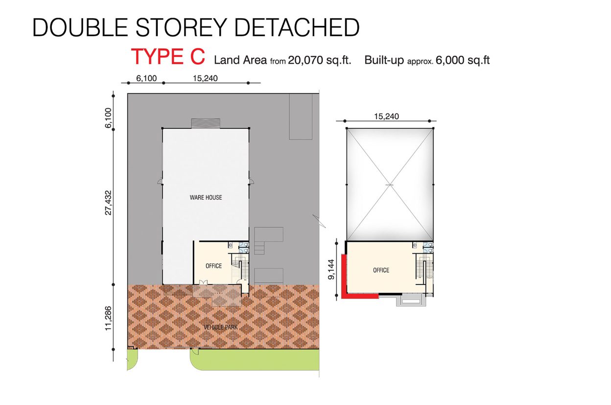 Taman Perindustrian Saga Jaya (Central i) Type C double storey detached factory