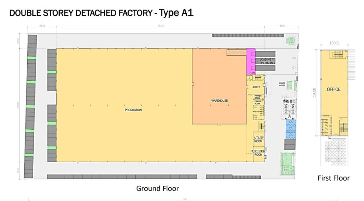 3 Acre Detached Factory For Rent At Bertam Technology Park