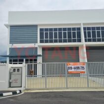 Kulim Taman Industri Waja Semi-Detached Factory For Rent – facade view