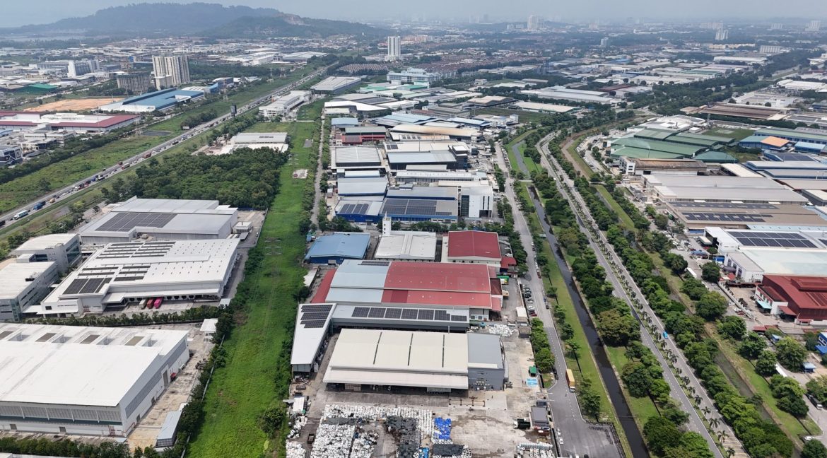 Wide access roads at Bukit Minyak Industrial Park, top industrial area in Penang