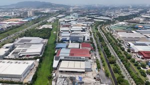 Wide access roads at Bukit Minyak Industrial Park, top industrial area in Penang