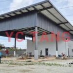 Perai Industrial Park workshop for rent – rear view with open yard